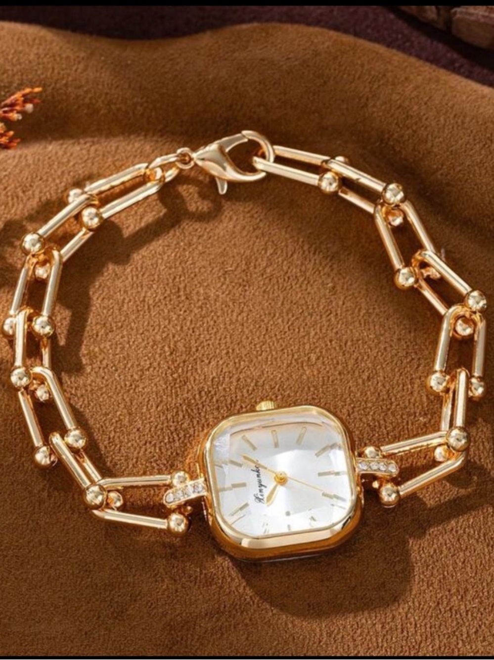 Imperial Gold Crystal Link Watch - Picture 3 of 4